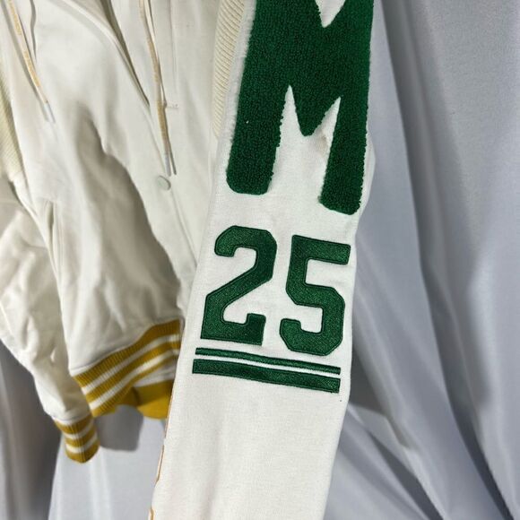 FREE PEOPLE MOVEMENT GRAPHIC POST UP SPORTS HOODIE JACKET NEW SMALL NEW WHITE - Picture 6 of 7